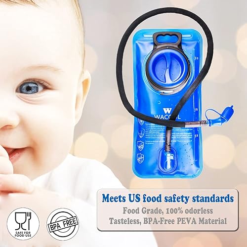 Miniatura 3 de WACOOL 2L 2.5L 3L BPA libre PEVA paquete de hidratación vejiga depósito de agua a prueba de fugas
