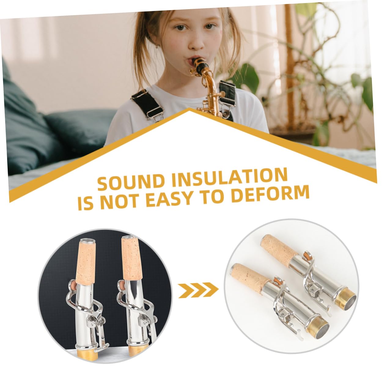 Toyvian 2pcs Saxophone Neck Professional Curved Straight Neck Replacement Durable Material Lightweight Design for Saxophone Players Retro Sax Accessories