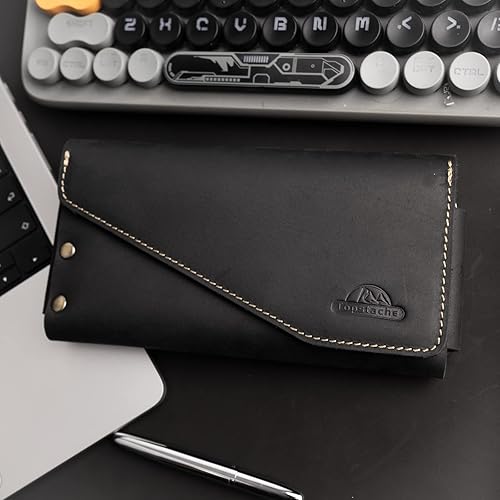 Miniatura 6 de Topstache Funda de cuero para teléfono con trabilla para cinturón, cierre magnético, tarjetero para teléfono celular, funda de cuero para iPhone 14