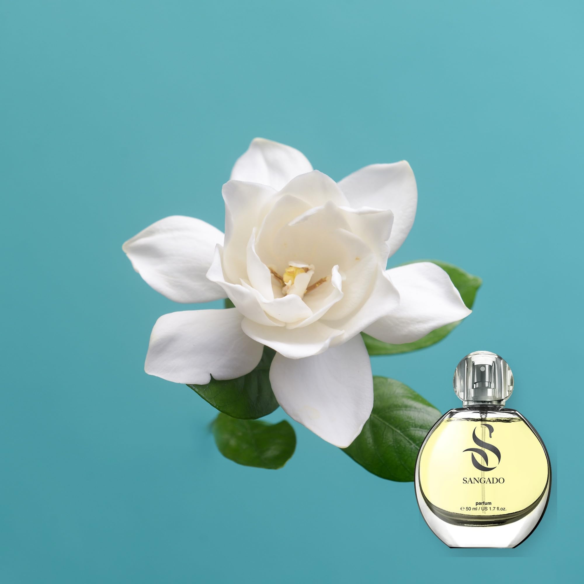 SANGADO Gardenia, Perfume para Mujeres (parfum), Larga Duración de 8-10 horas, Olor Lujoso, 50 ml, Código: 710
