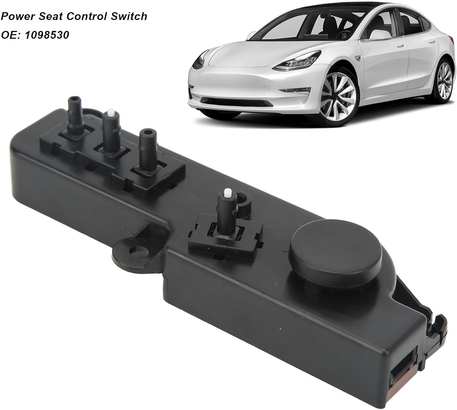 Xtevuパワーシート調整スイッチ、フロント右シートコントロールスイッチ、テスラモデル3 Y 2017 ‑ 2022と互換性、電気シ