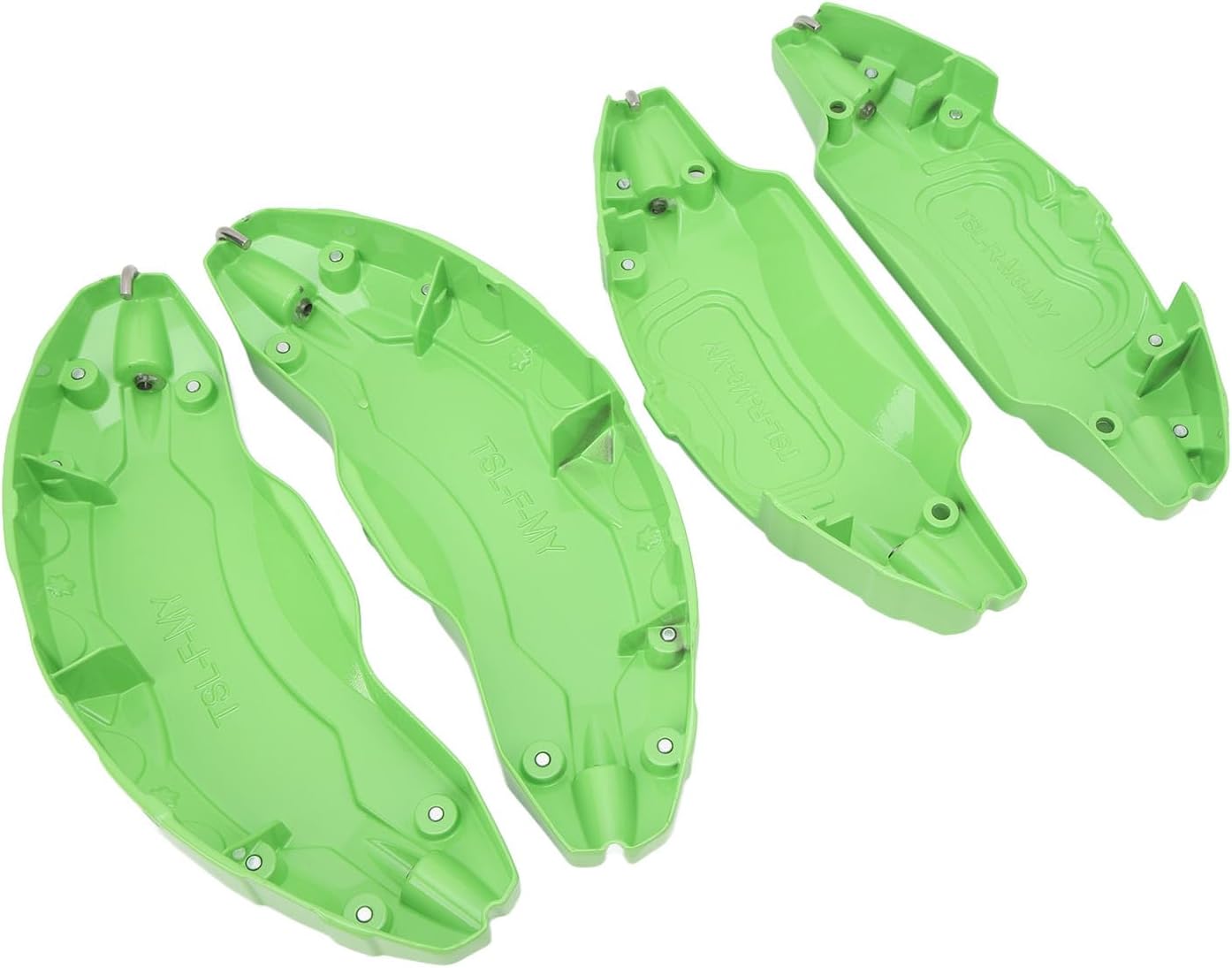 4PCS Brake Caliper Cover Front Rear Aluminum Alloy Replacement for 19 20in Wheels Hub, Wheel Caliper Protector (Green)