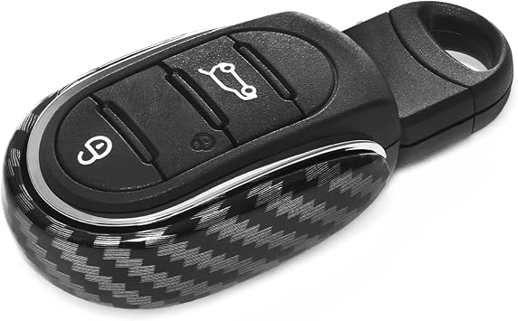 for Cooper S Countryman F54 F55 F56 F57 F60 Key Shell Fob Key Cover Chain Rope Keychain Alloy Cooper Accessories Carbon U Type Cover