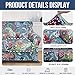 hyha Couch Cover, Floral Pattern, Stretch, Printed, 4 Pieces, Sofa Slipcovers, for 3 Separate Cushion Couch, Washable Furniture Protector for Dogs(Paisley Floral)