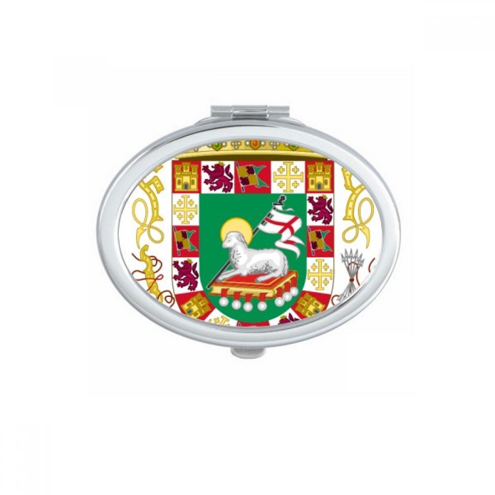 Miroir de poche Pologne portable et ovale pour maquillage de voyage