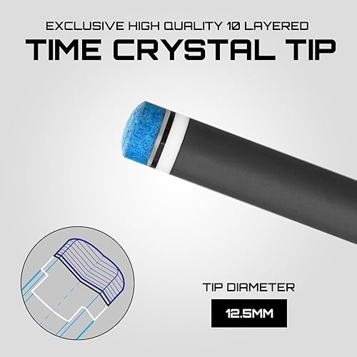 Miniatura 9 de RHINO Retro Taco de Billar - Cocobolo, Bocote, Ébano, Snakewood, Thuya - Junta de 38-8 - Diámetro de punta de 12,5 mm