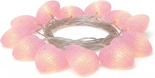 Romantic Valentine's Day Decorations, Heart String Lights with 10 Hearts, 6.6ft Battery Operated LED Fairy Lights for Bedroom, Party, Wedding Heart String, Valentines Day, L