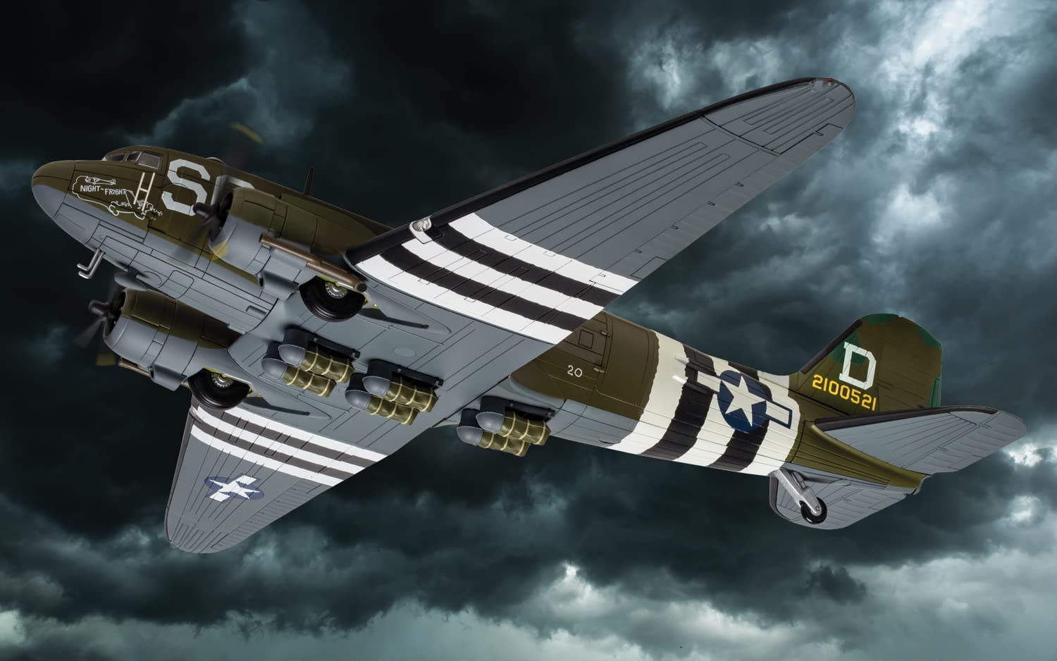 Corgi Diecast Douglas C-47A Skytrain 'Night Fright' 1:72 WWII US