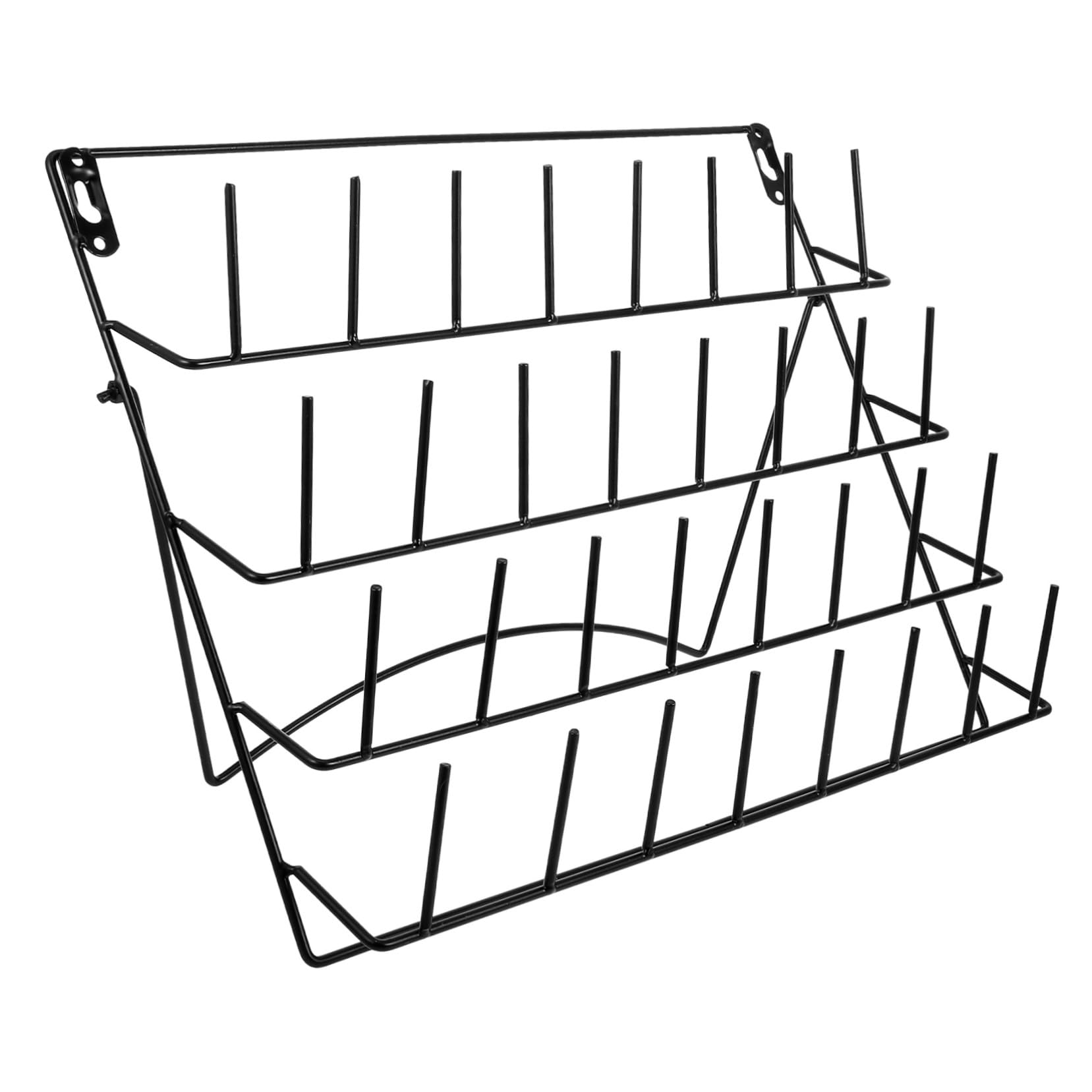 BESTYASH Estante de Hierro para Pared de Laboratorio Cristalería