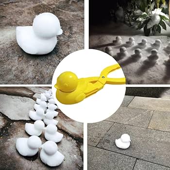 未使用　砂遊び　雪玉 製造機 スノーボールメーカー アヒル　3本セット スノーボールメーカー 雪玉製造機 ハート アヒル 5本セット 雪玉