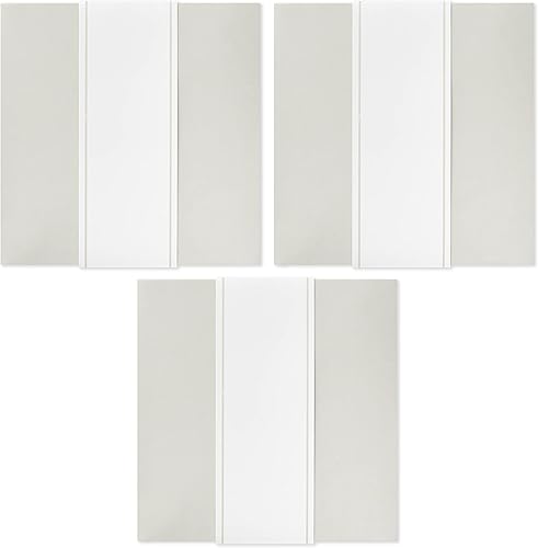 Miniatura 5 de Hallmark Cajas de regalo medianas de color blanco perla de 8 pulgadas con bandas de envoltura (3 cajas, 3 bandas de envoltura) para Pascua, bodas,