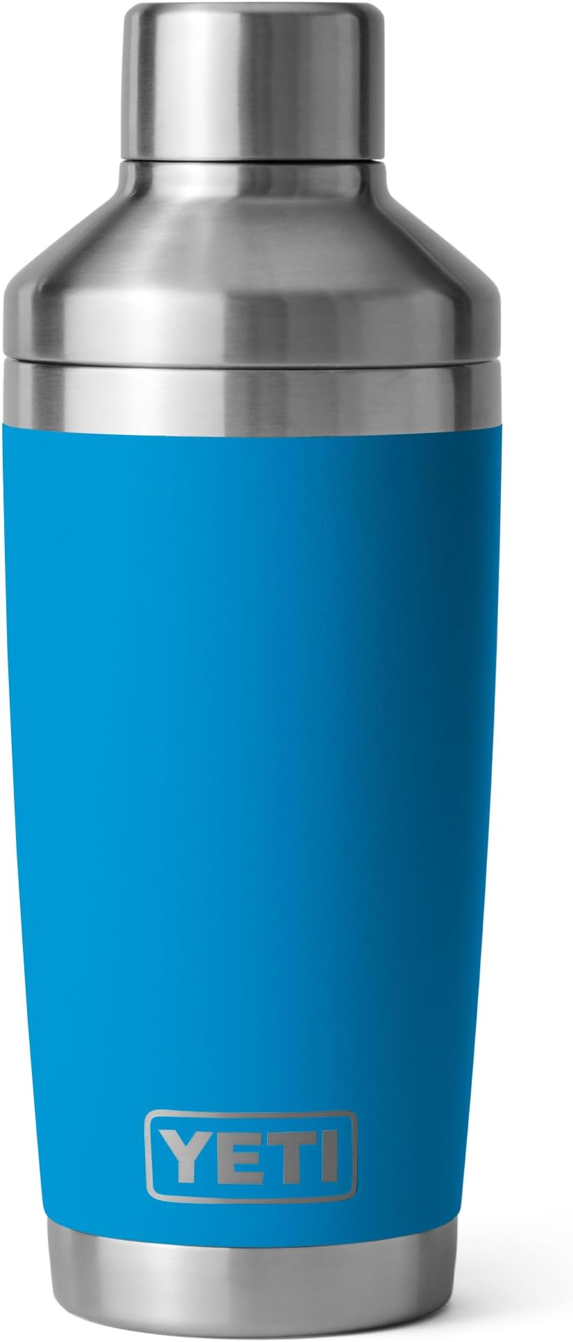 Rambler 20 oz Cocktail Shaker, Stainless Steel, Vacuum Insulated, Big Wave Blue