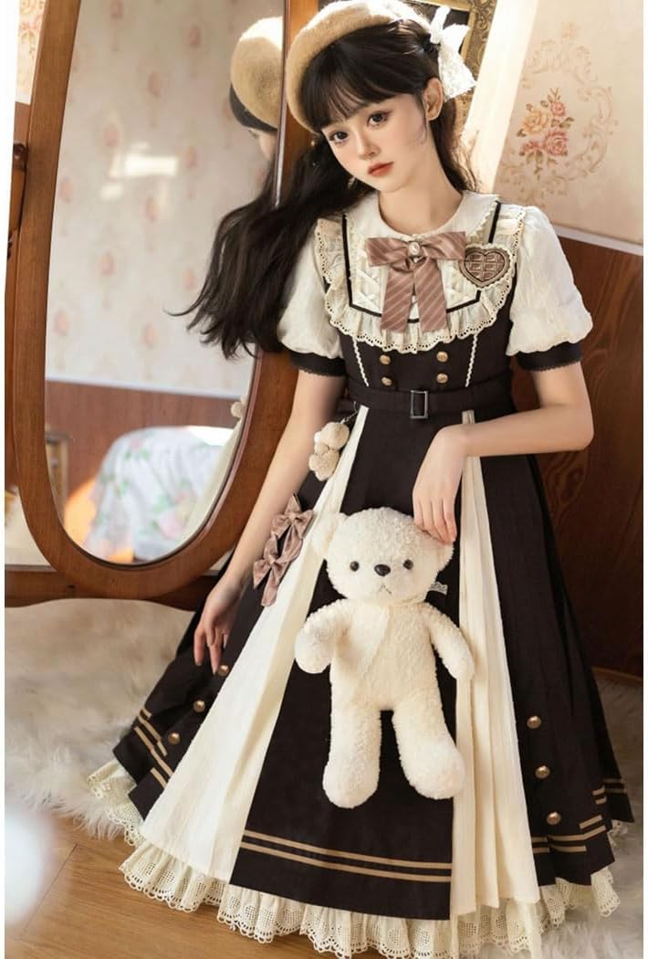 トクとユウ] 森ガール ワンピース 洋服 ゴスロリ ロリータ 学園風 