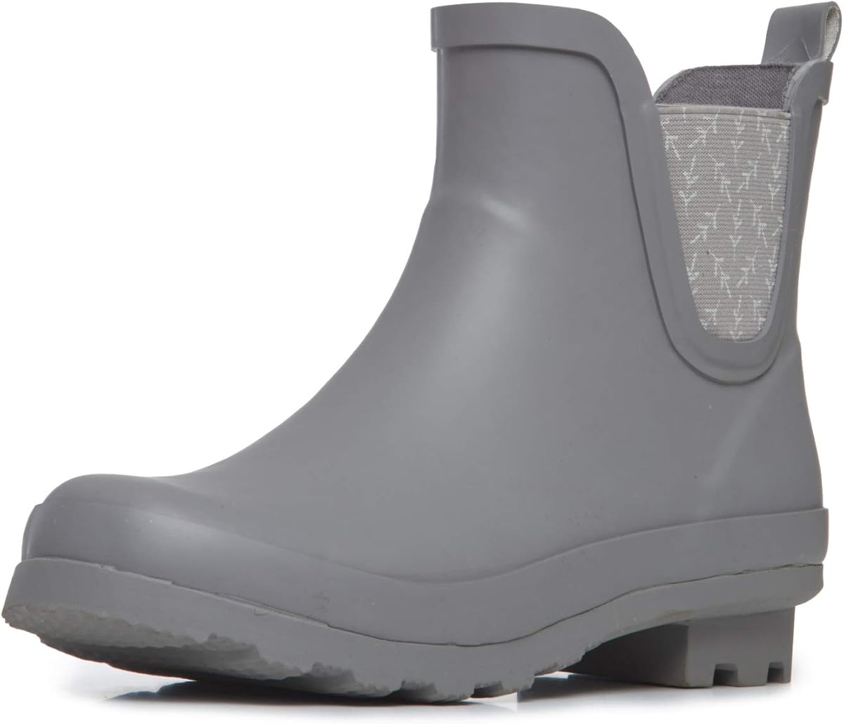 Laura Ashley Women's Waterproof Mid Cut Ankle Rain Boots