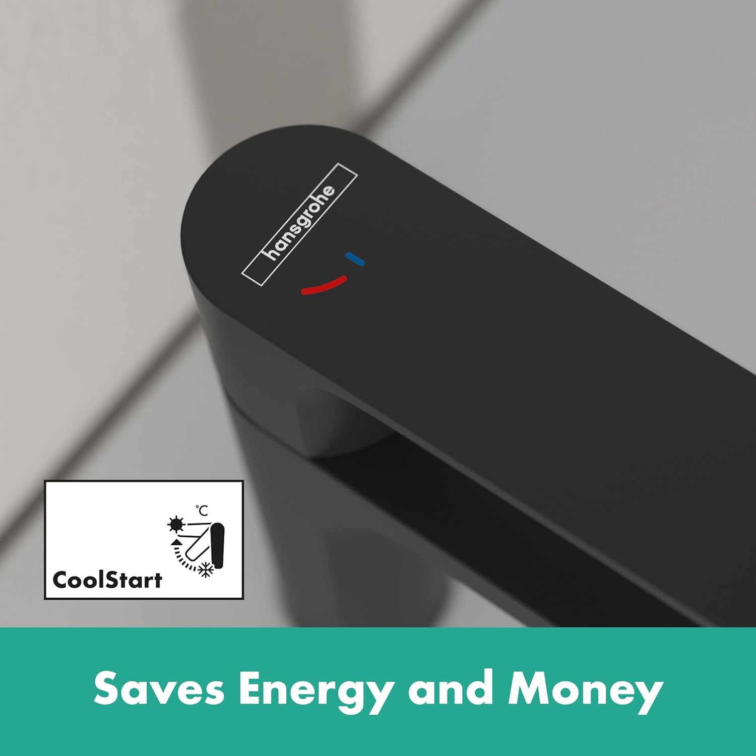 Image showing CoolStart logo and faucet, indicating energy saving