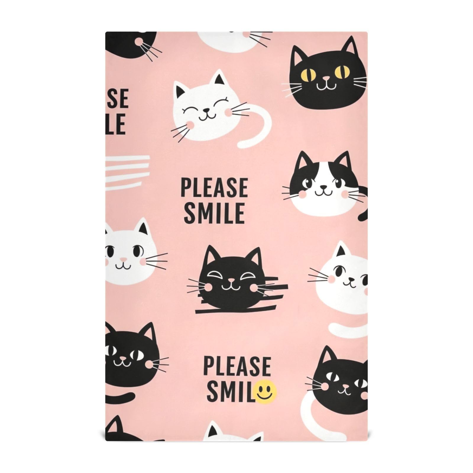 Torchon cuisine chat moderne GAIREG lot de 6 essuie-mains coton grand format 71x45cm