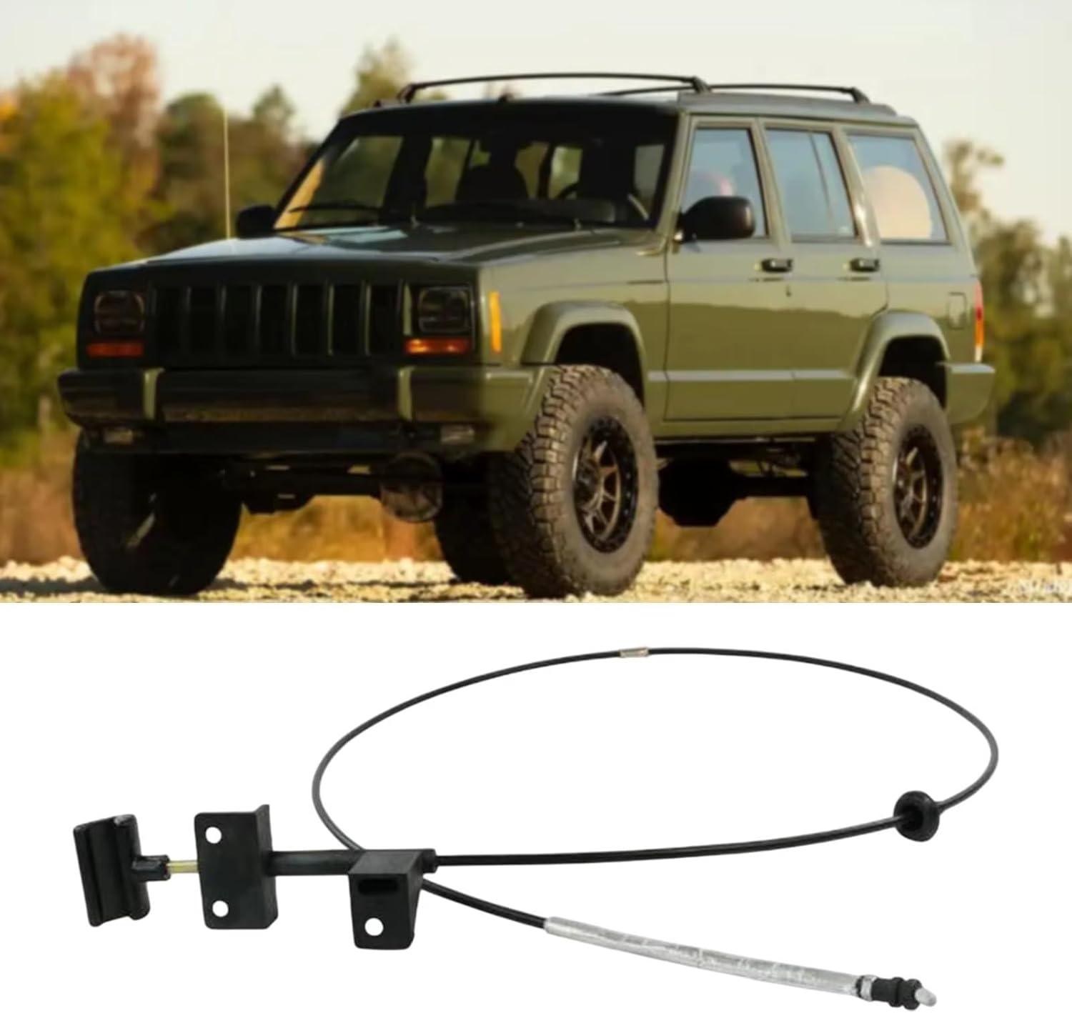 Hood Release Latch Handle For Cherokee 1997 1998 1999 2000 2001 Car Hood Release Cable Replacement Parts 55235483AD