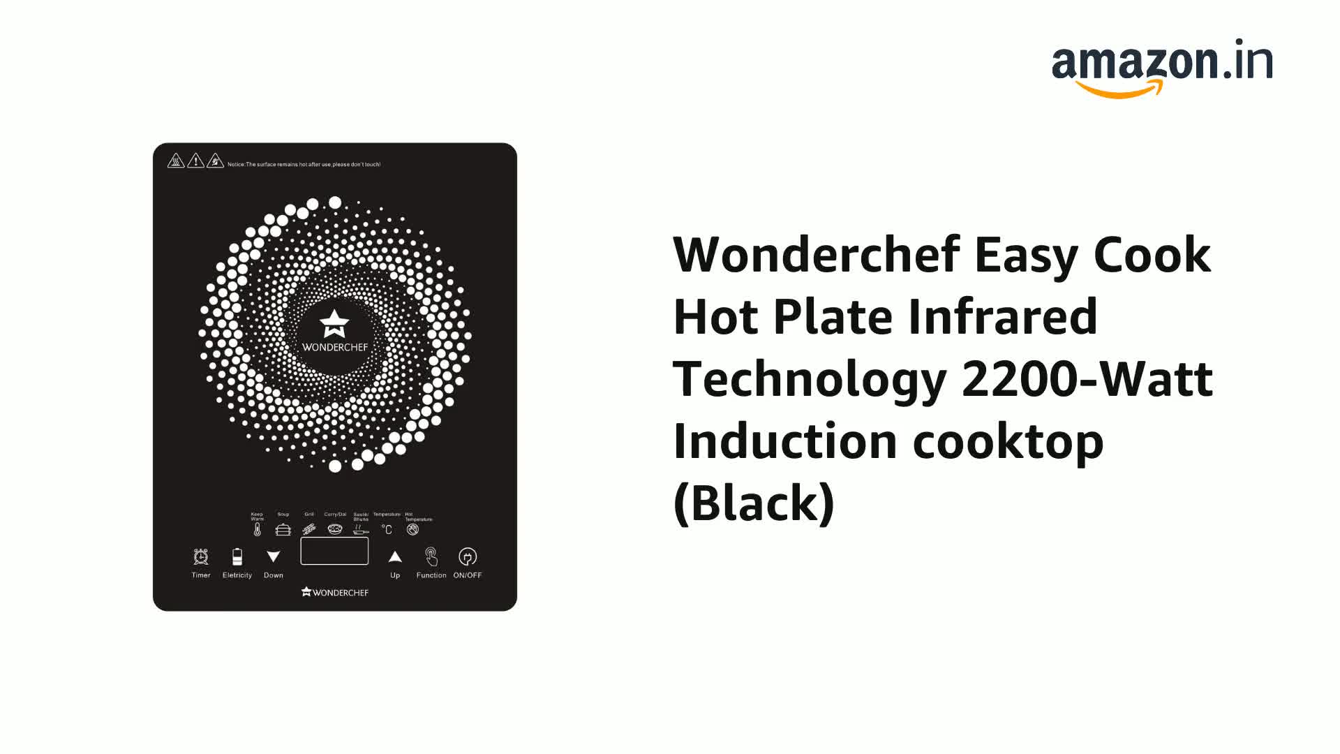 Wonderchef Easy Cook Hot Plate Infrared Technology 2200Watt Induction