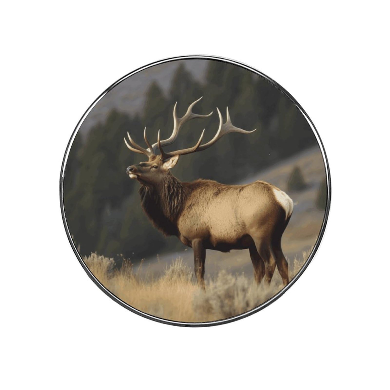 Bull Elk Magnetic Refrigerator Sticker Glass Strong Fridge Sticker Cute Refrigerator Magnets for Kitchen Office Whiteboard Cabinet Decorative Magnets for Gift