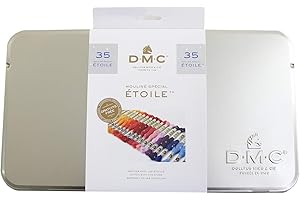 DMC Etoile Embroidery Floss Collector Tin (35 Colors)