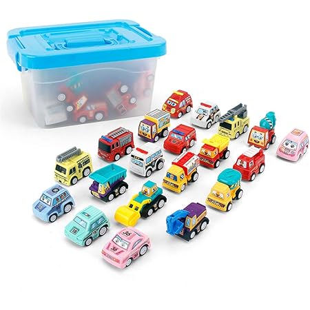 Amazon Tonntyann ミニカー 点セット 収納ボックス付き 知育おもちゃ 車おもちゃ 組み立て不要 かわいい 子供向け クリスマス プレゼント 子供用おもちゃ 定番玩具 コレクション キッズおもちゃ 入園プレゼント １歳２歳３歳赤ちゃん幼児玩具車 誕生日プレゼント