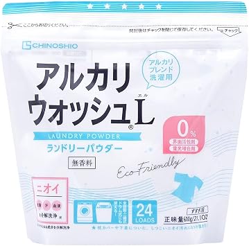 Deishisha Laundry Detergent Alkaline Wash L Laundry Powder, 21.2 oz 600 g, Surfactant Free, One Rinse, Does Not Leave Detergent Residue, Unscented Laundry