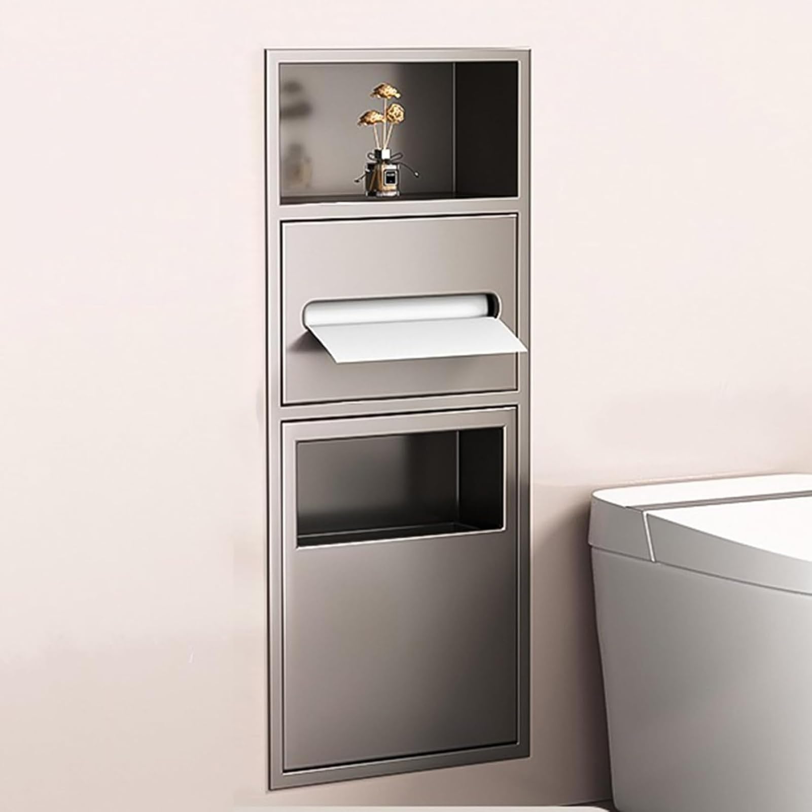 Étagère de douche en acier inoxydable : finissez-en avec le désordre mural