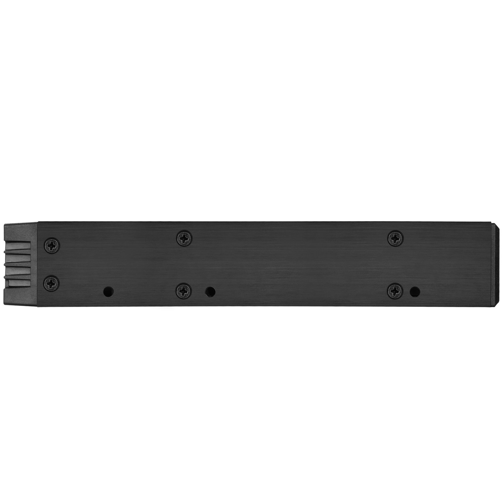 SilverStone SST-FS202B – aluminiowa taca bez tacy przenośna płyta montażowa / wewnętrzna obudowa dysku twardego do 2 x 2,5 cala SAS/SATA HDD lub SSD, pasuje do każdej kieszeni na dysk 3,5 cala, z zamkiem, czarna