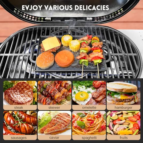 Ggc Cast Iron Reversible Grill Griddle,Double Sided Grill Pan Perfect For Gas Grills And Stove Tops thumb #4