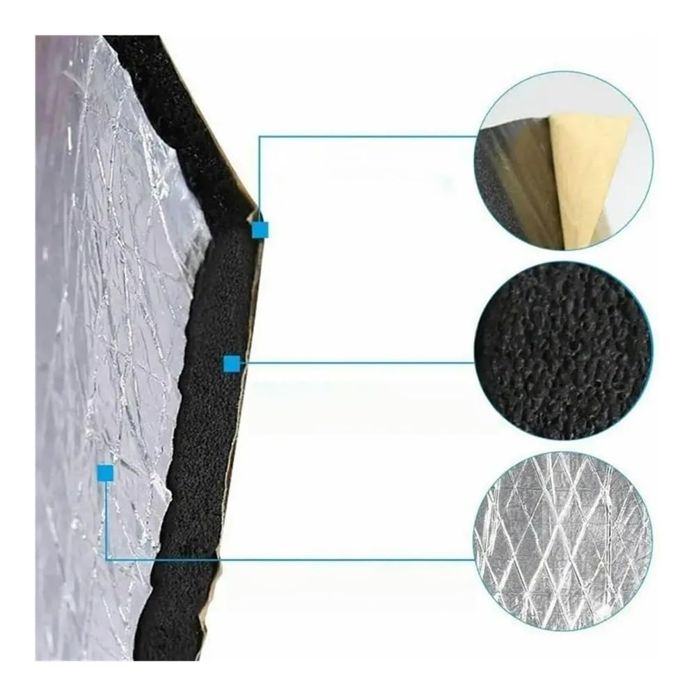 Protezione cruscotto in Moquette Isolamento del Cofano Dell'auto in Cotone Imbottitura da 5/10 Mm Resistenza agli Urti Sonori