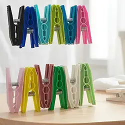 24 Prendedor Roupa Pregadores Resistente Pregador Reforçado Não Resseca Não Enferruja Não Deforma Linha Castelli M MariS