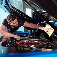 Vista 4 de Stoner Car Care 95120-9PK - Microfibra de limpieza de vidrio de primera calidad, 16 x 16, paquete de 9