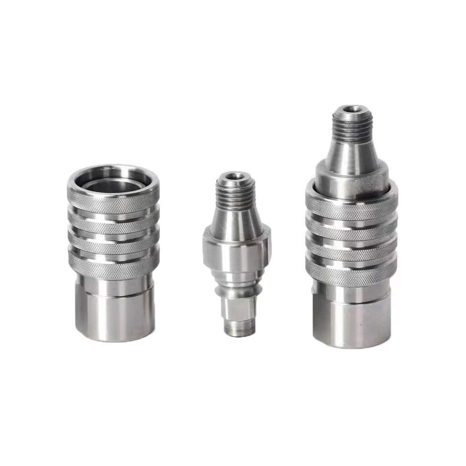 Bothyi Water Drill Quick Release Connector Drill Head Adapter Steel Multifunction Water Drill Machine Parts for Desktop Drill Rig, B