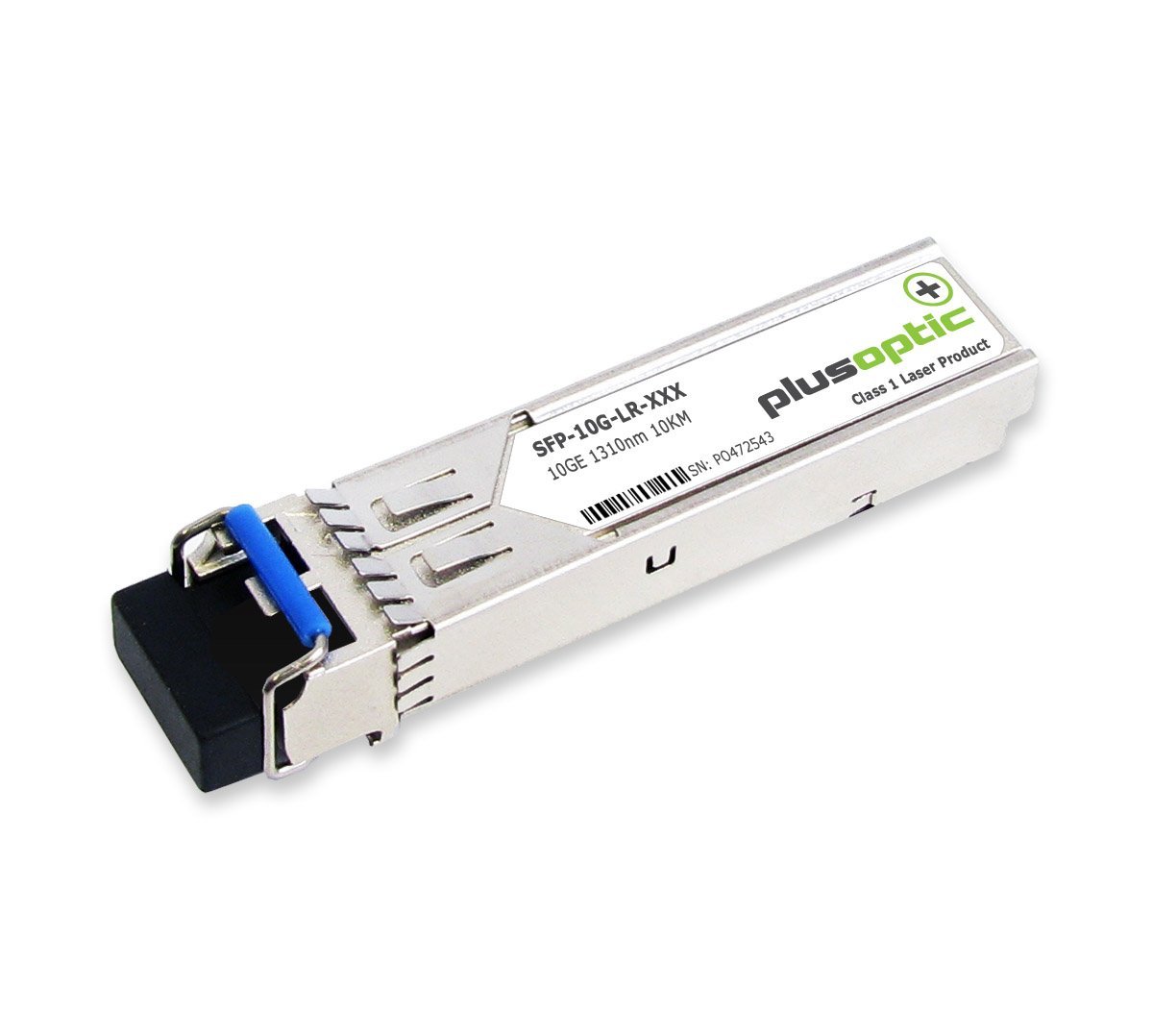 Plusoptic SFP-10G-LR-HP HP Compatible 10.30 Gbps 1310 nm 10 km Range SFP+ Transceiver Module with DDMI