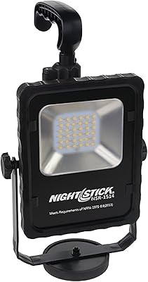 Nightstick NSR-1514C Rechargeable Led Area Light Kit, One Size, Black