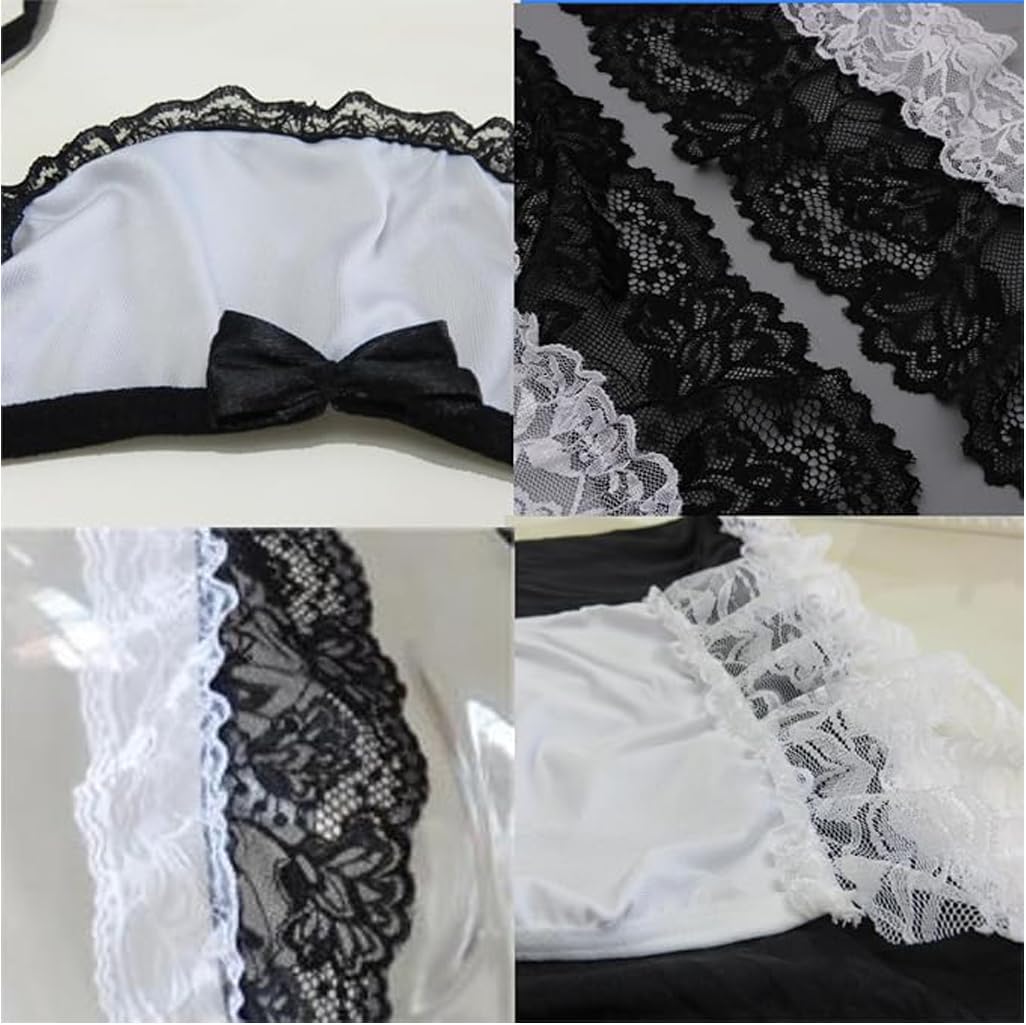 Sexy Maid Lingerie for Women French Maid Costume Outfit Babydoll Naughty Cosplay Dress