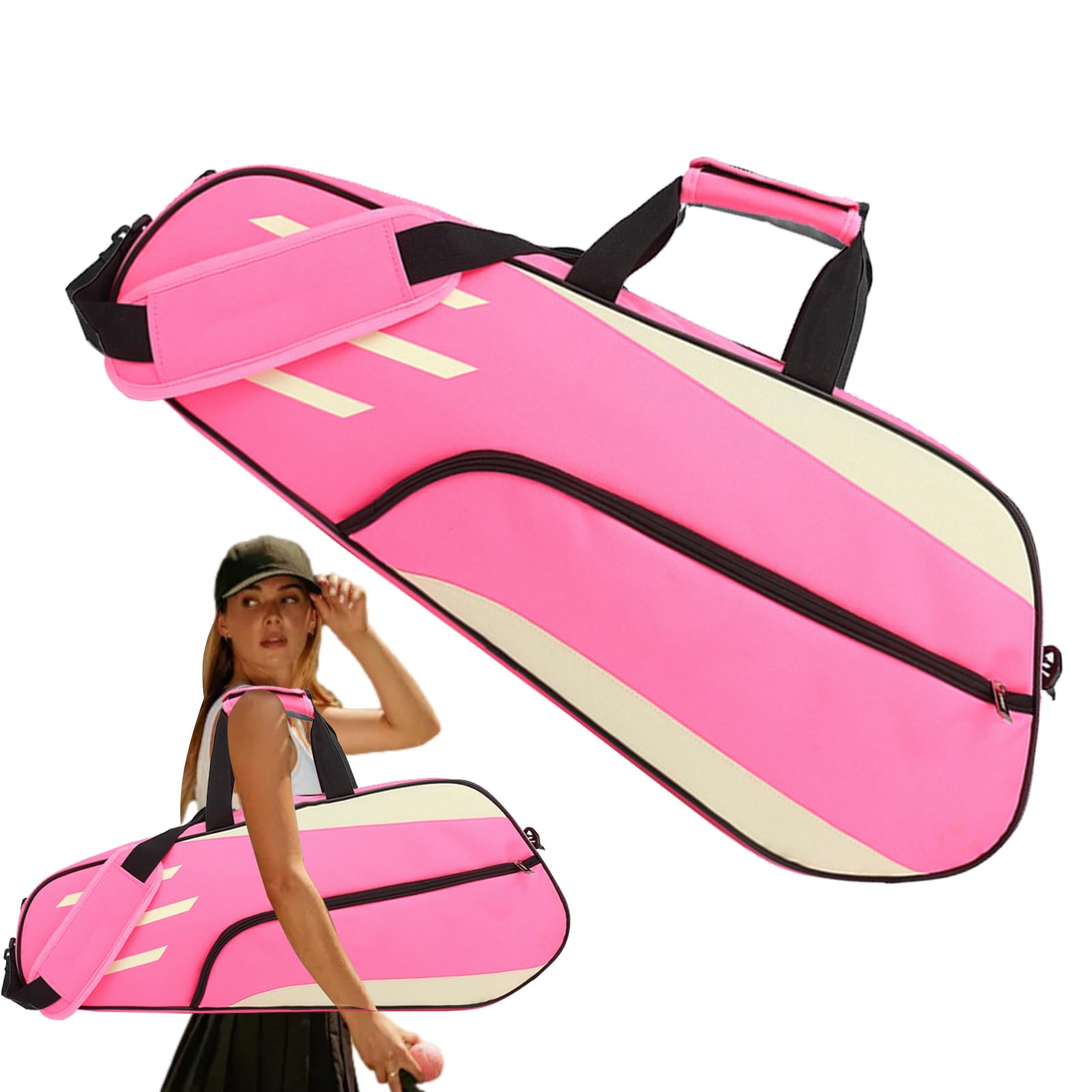 Bolsa De Raqueta De Tenis Bolsa De Raqueta De Bádminton, Cubierta De Raquetas De Bádminton, Bolsa De Almacenamiento De Hombro De Protección, Bolsas De Cubierta De Múltiples Raquetas, Fundas De Equipo