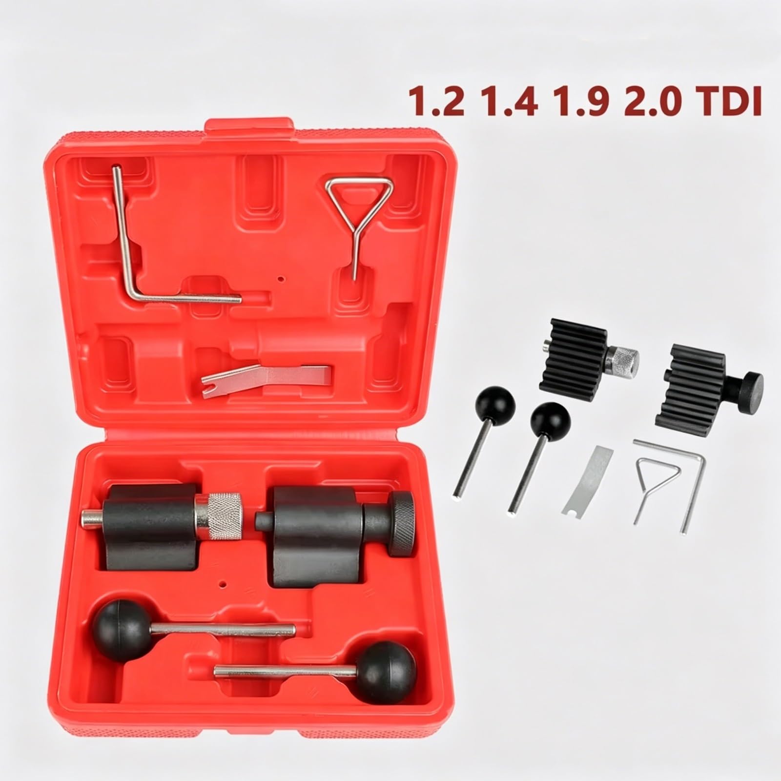 Compatible Con Ford Para Galaxy 2000-2005 2006 1.2 1.4 1.9 2.0 Para TDI Kit De Herramientas De Bloqueo De Ajuste De Sincronización Del Árbol De Levas Del Motor Herramienta De Bloqueo