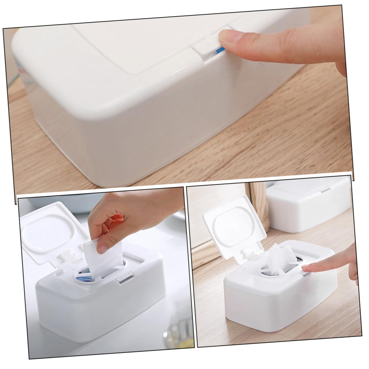 PRETYZOOM 8 STK Aufbewahrungsbox für Feuchttücher aufbewahrungsboxen kinderzimmer schreintischorganizer schmücken Babytücher Spender für Feuchttücher Tücher Container Reisen Mit Deckel pp