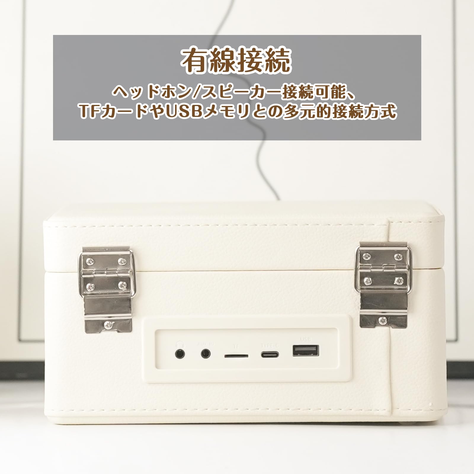 ワイヤレス対応 スピーカ内蔵　CDプレイヤー WhatPlus CDプレーヤー ワイヤレス対応 スピーカ内蔵 2000mAh