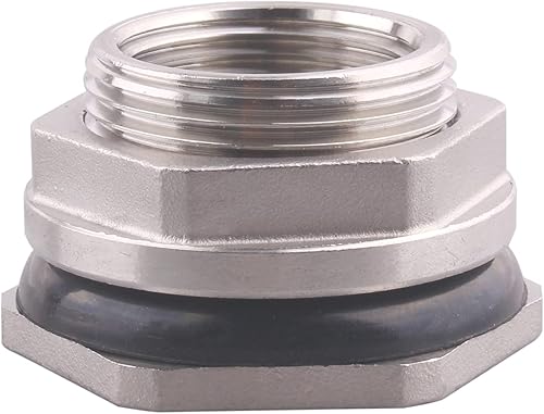 Miniatura 29 de DERNORD Conector de tanque de agua hembra de 1 pulgada, accesorios de mamparo de acero inoxidable, paquete de 5