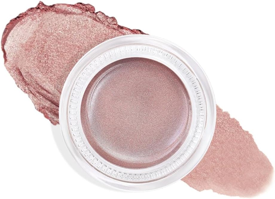 Single Cream Eye Shadow,Antique Rose Shimmer Glitter Natural Nude Monochrome Eyeshadow Palette,Waterproof,Long Lasting Naturing-Looking,Vegan & Cruelty-Free,R02