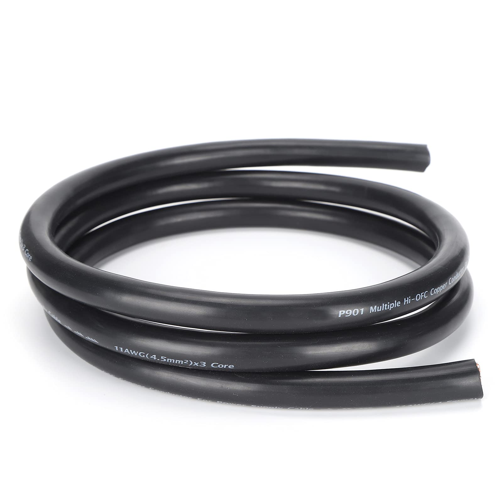 Eacam Cable de Alimentación OFC de Alta Fidelidad 11 AWG Multinúcleo para Amplificadores y Sistemas Hi-Fi 1,5 M