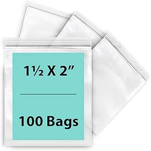 1,400 Zip Top Sealing Lock Bags 2mil Clear Poly Bag All Sizes & Shapes 14 Assorted 100 Per - Foto 7
