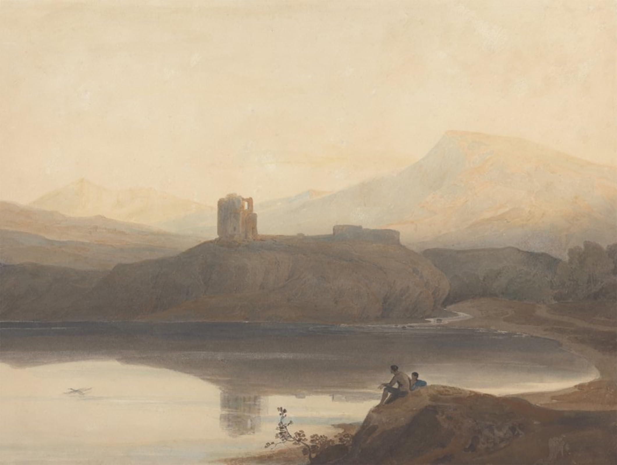 Cuadro romántico del Castillo Dolbadern para evocar nostalgia en tu hogar 5