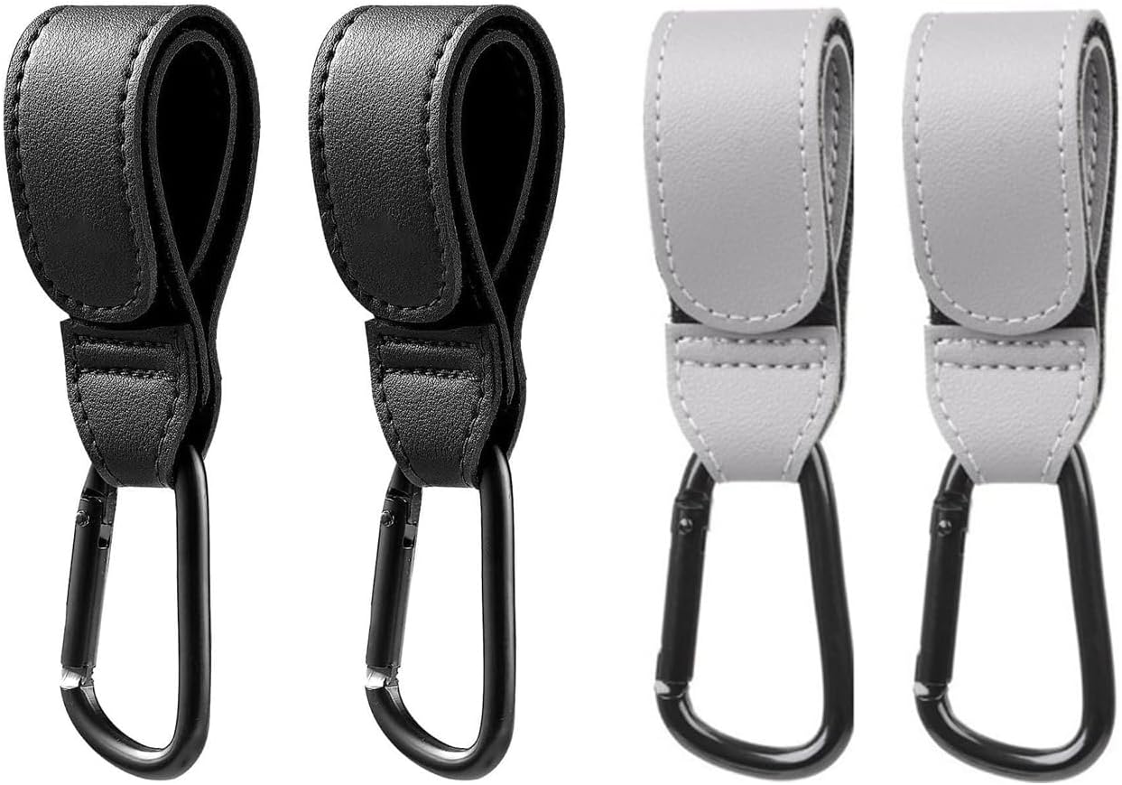 4 Pcs Pram Clips, Buggy Clips, Pram Clips for Bags, Pram Hooks with