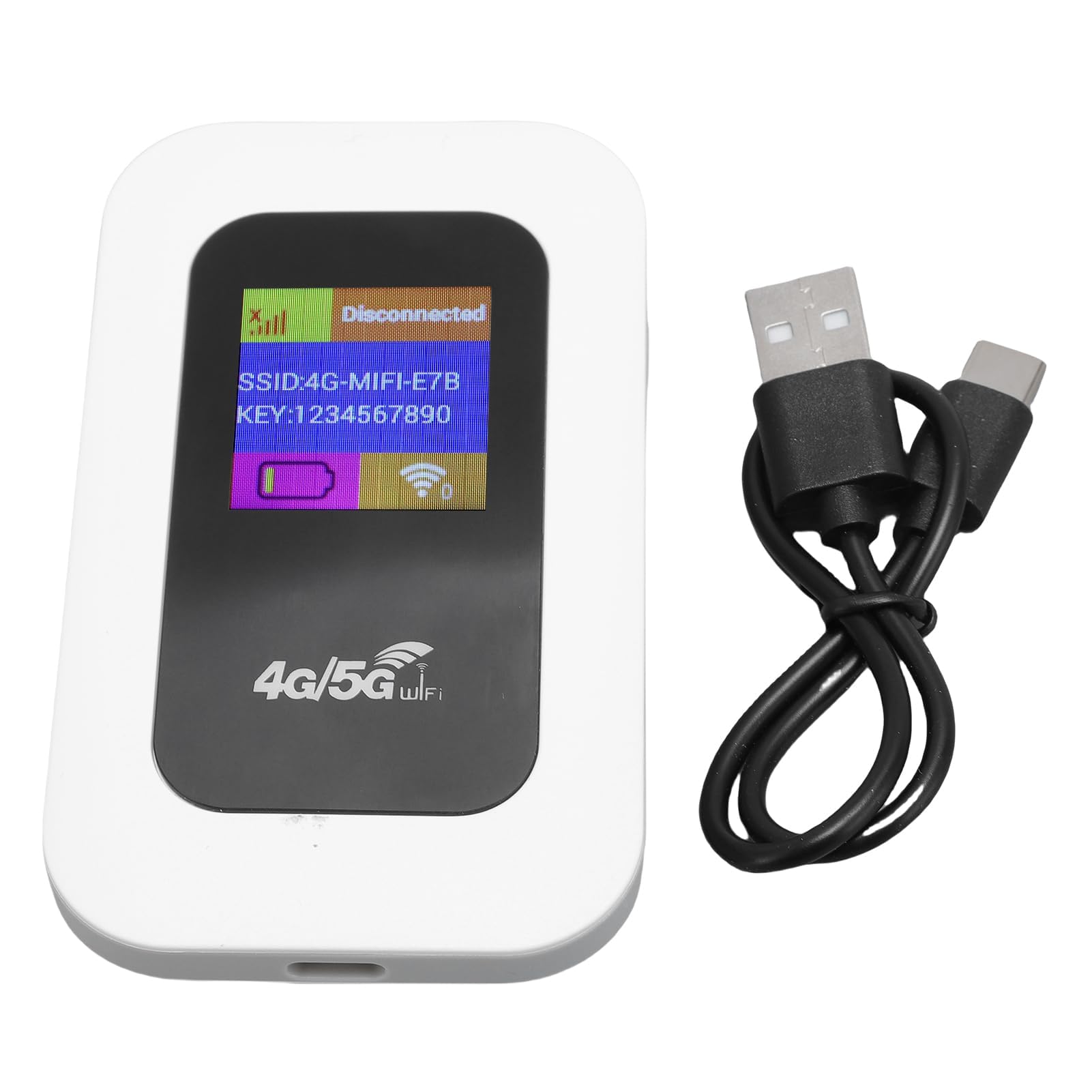 Ejoyous Hotspot mobile, WiFi 5G 300Mbps Plug and Play Slot per scheda SIM Router WiFi WiFi portatile Fino a 10 utenti WiFi