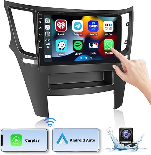 Para Subaru Outback Legacy Radio 2010-2014 con Apple Carplay Android Auto, pantalla táctil de 9 pulgadas, Android 13 estéreo para coche, Bluetooth, disponible en Yaxa Peru