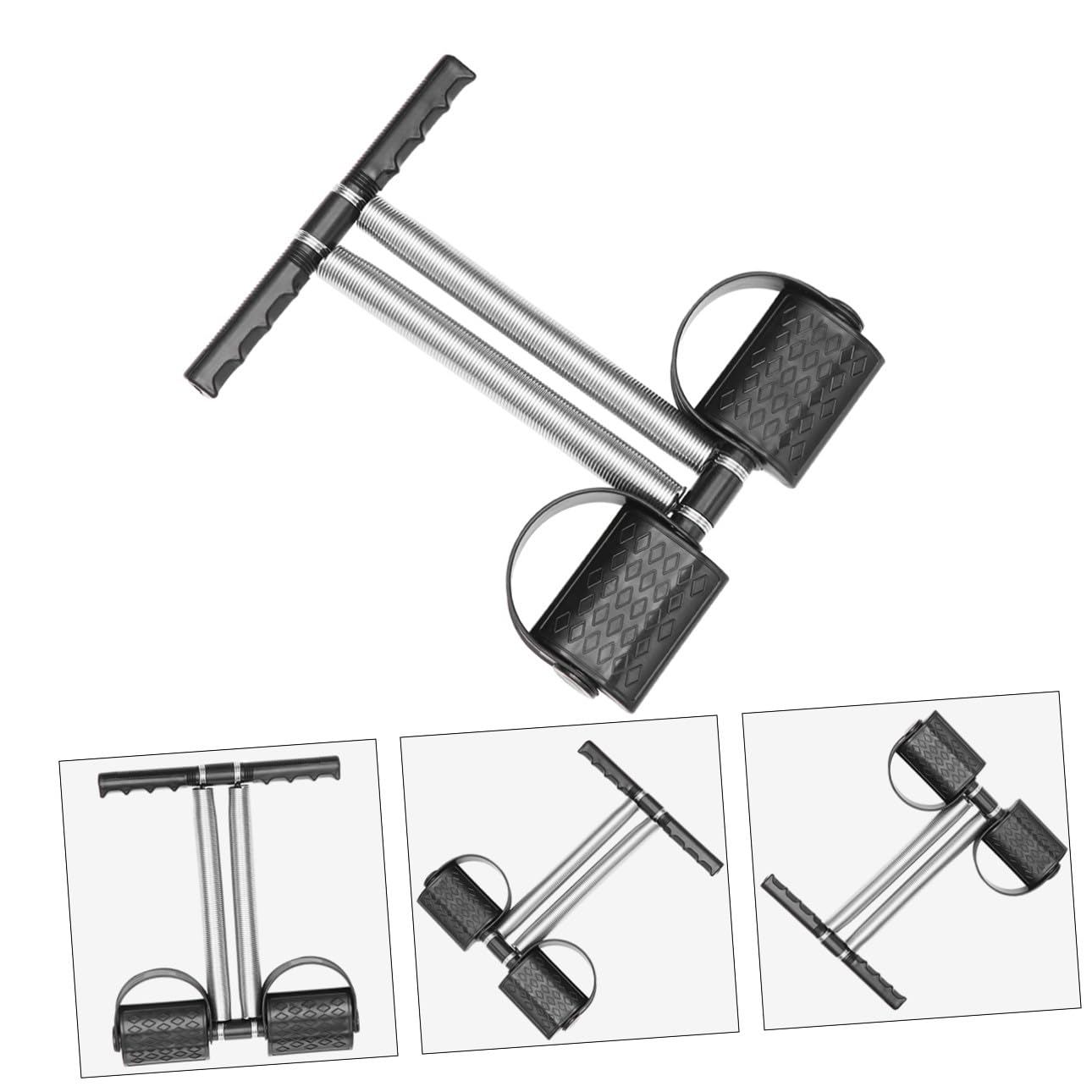 Toyvian Pedal Fitness Leg Puller con Doppi Attrezzo Portatile per Allenamento Casa per e Donne