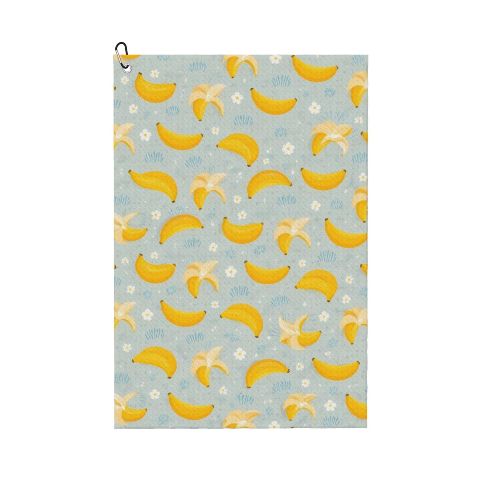 Oudrspo Fresh Cartoon Banana Fun Pattern Multi-Functional Golf Towel | Absorbent Quick Drying 16x24in